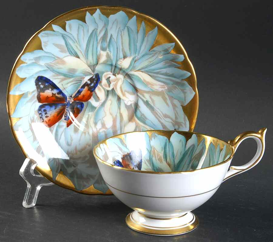 C474-1 Footed Cup & Saucer Set by John  Aynsley & Sons-1