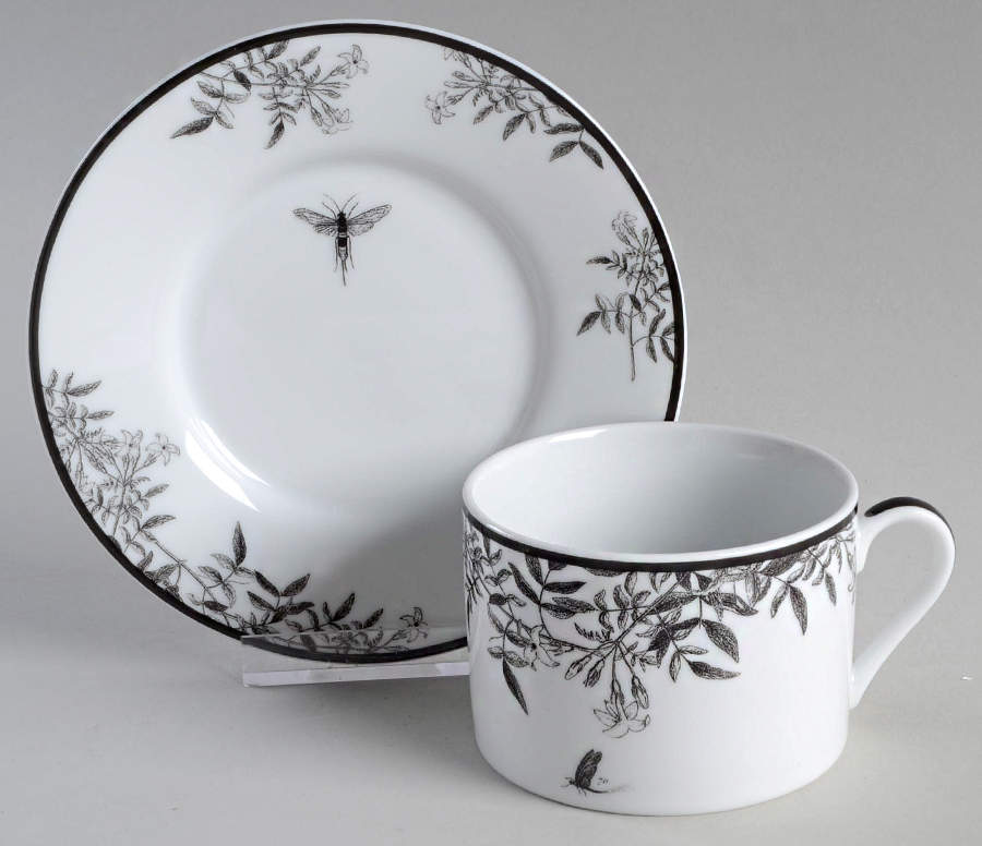 Curio Flat Cup & Saucer Set by Anthropologie-1