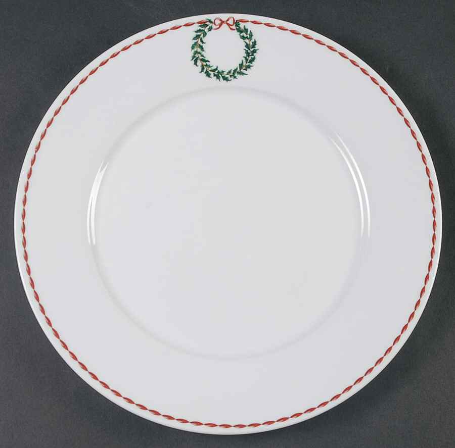 Holly Wreath Dinner Plate by Laura Ashley-1