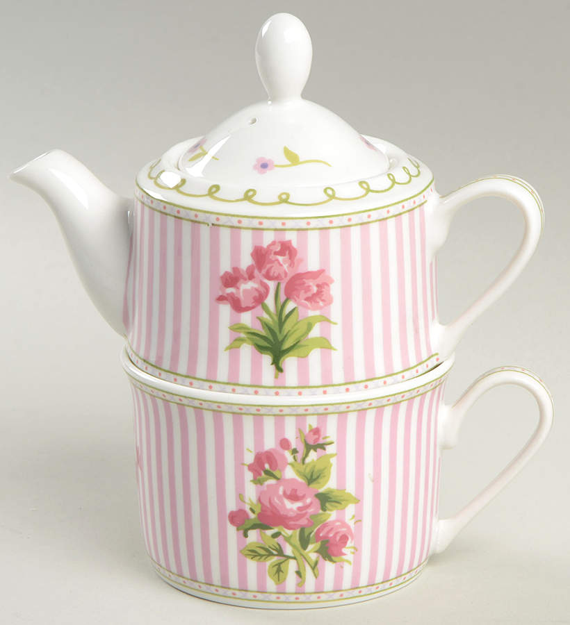 Celia Individual Teapot & Lid with Cup by Laura Ashley-1