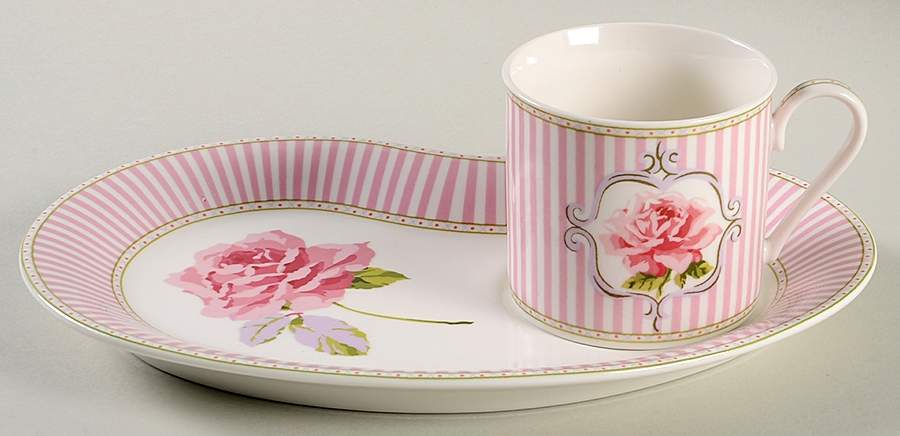 Celia Snack Plate & Cup Set by Laura Ashley-1
