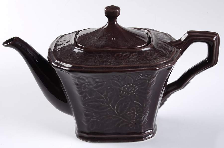 Avignon Eggplant Teapot & Lid by 222 Fifth (PTS)-1
