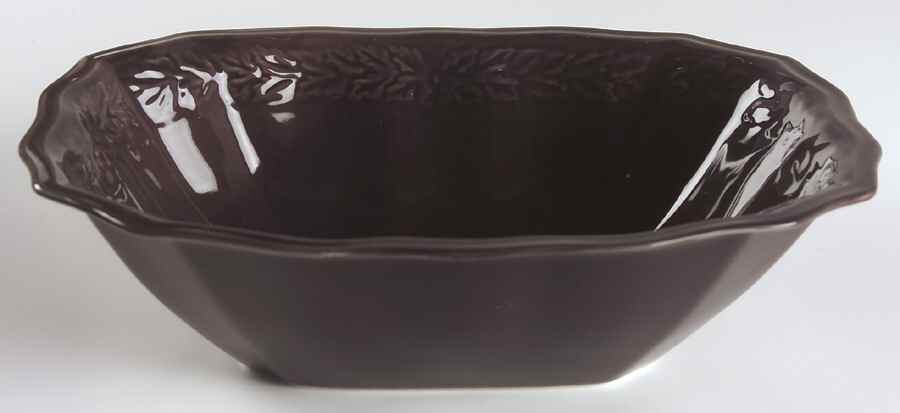 Avignon Eggplant 11" Rectangular Vegetable Bowl by 222 Fifth (PTS)-1