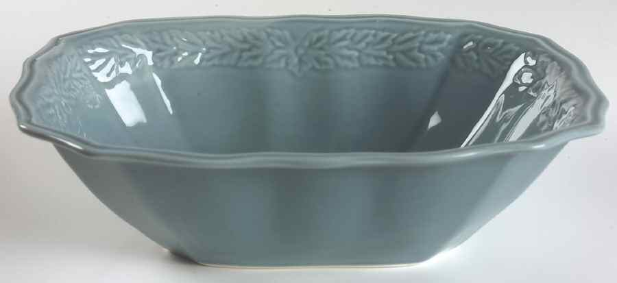 Avignon Turquoise 11" Rectangular Vegetable Bowl by 222 Fifth (PTS)-1