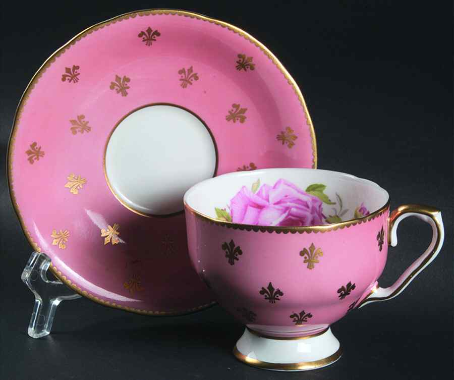 1022 Footed Cup & Saucer Set by John  Aynsley & Sons-1