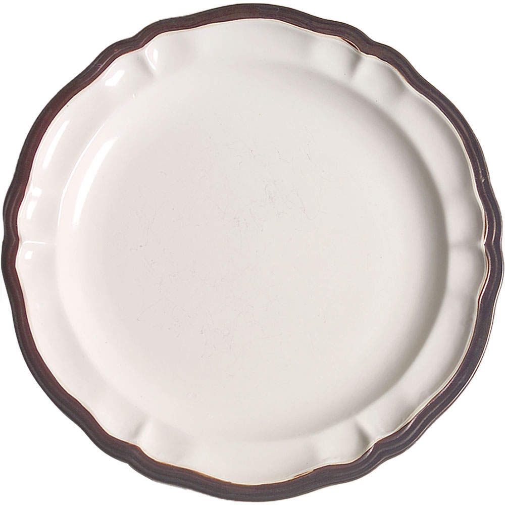 Versailles White Dinner Plate by Ambiance-1