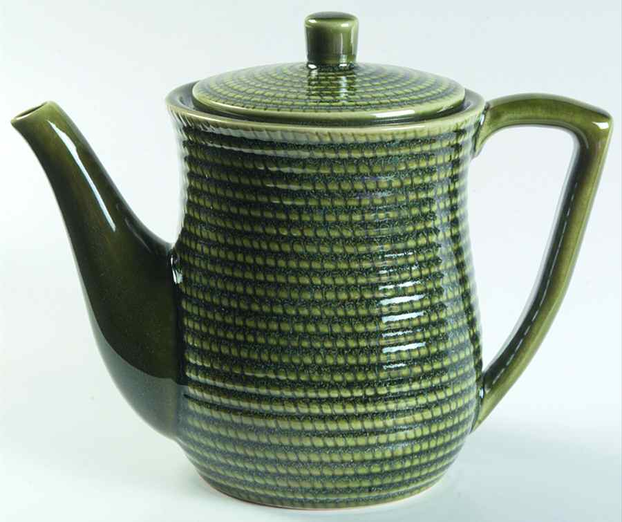 Banana Leaf Tea/Coffee Pot & Lid by American Atelier-1