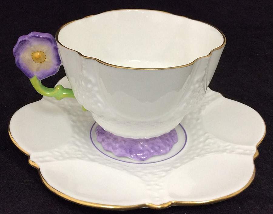 B1571 Footed Cup & Saucer Set by John  Aynsley & Sons-1