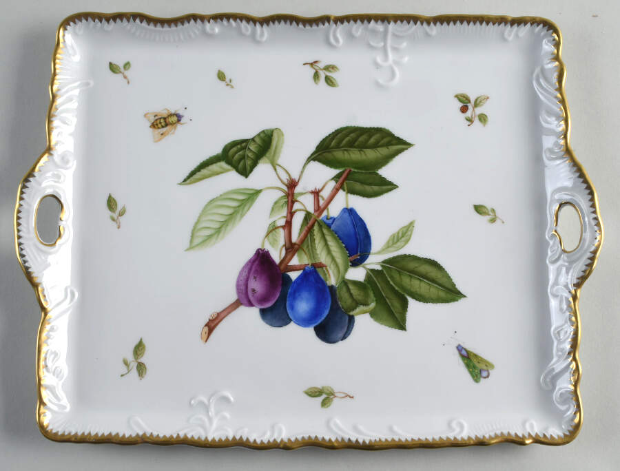 John Hooker Fruits 12" Rectangular Tray by Anna Weatherley-1