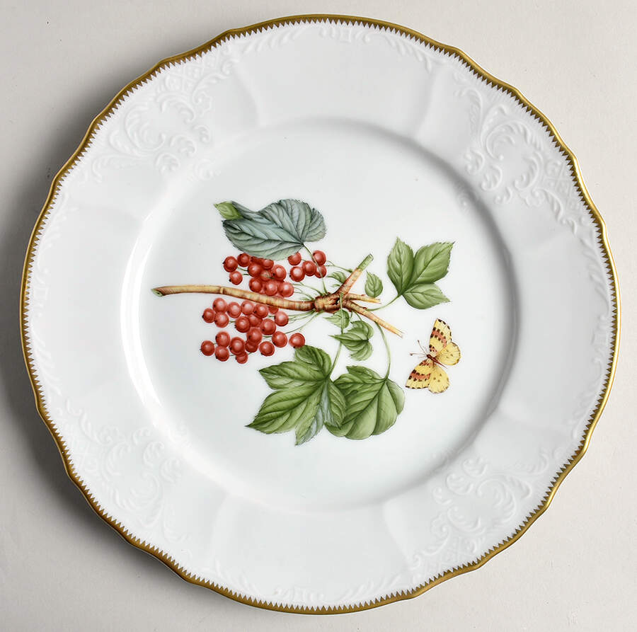 John Hooker Fruits Dinner Plate by Anna Weatherley-1