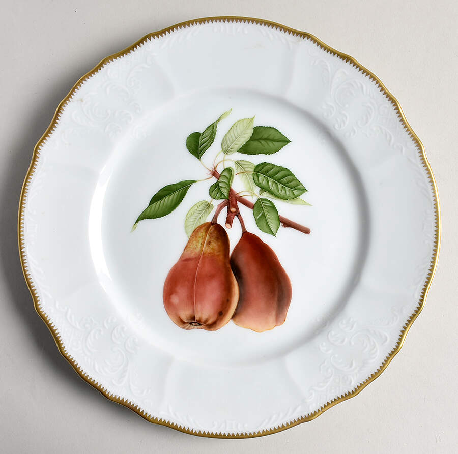 John Hooker Fruits Dinner Plate by Anna Weatherley-1