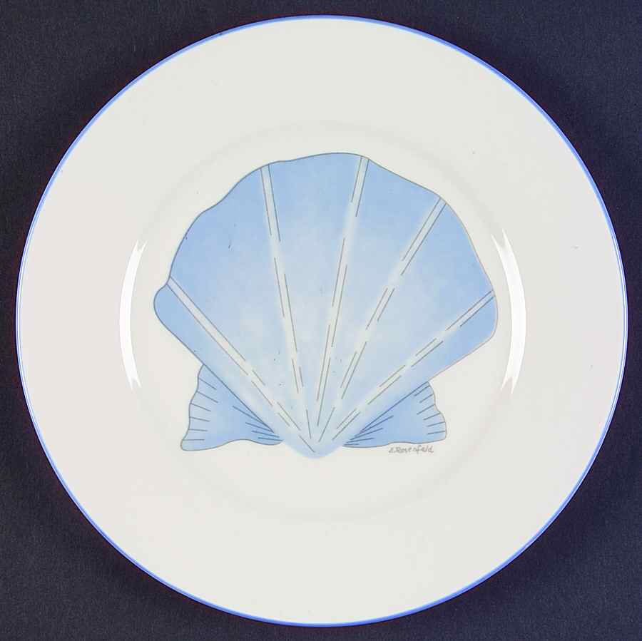 Seashell Salad Plate by American Atelier-1