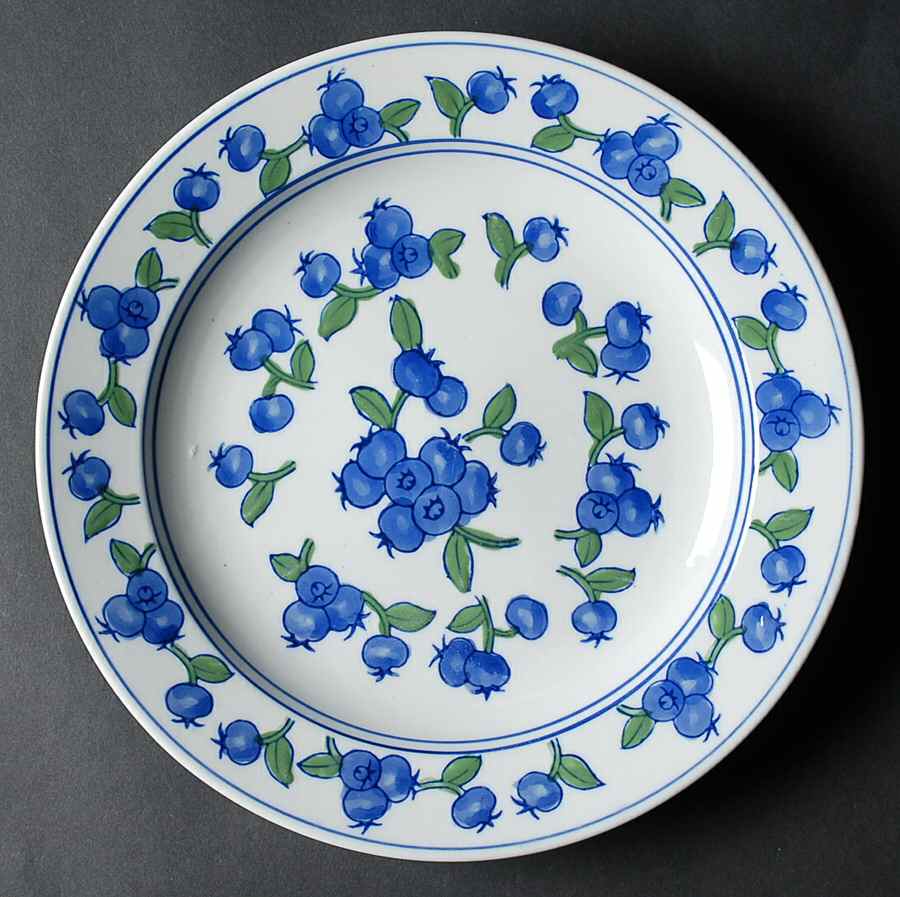 Blueberry Dinner Plate by April Cornell-1