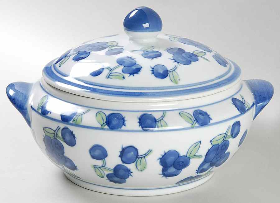 Blueberry Round Covered Vegetable by April Cornell-1