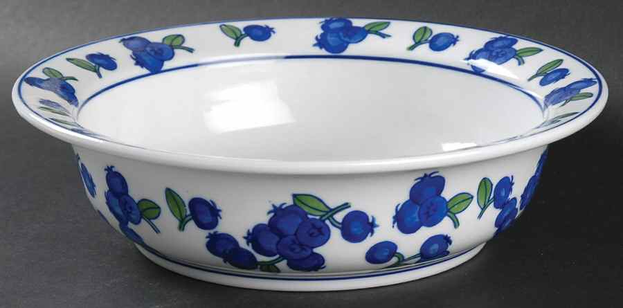 Blueberry 9" Round Vegetable Bowl by April Cornell-1