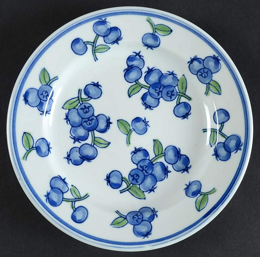 Blueberry Salad Plate by April Cornell-1