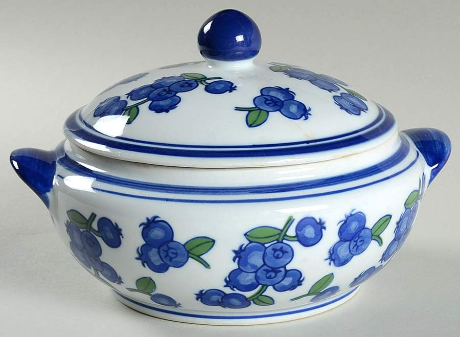 Blueberry Round Covered Vegetable by April Cornell-1