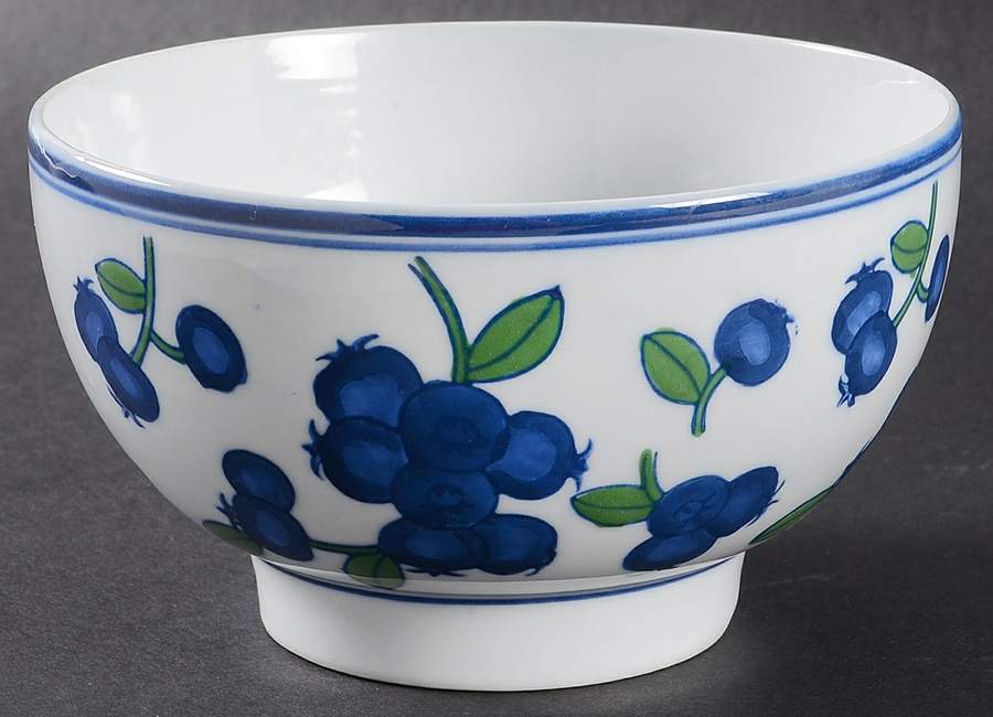Blueberry Soup/Cereal Bowl by April Cornell-1
