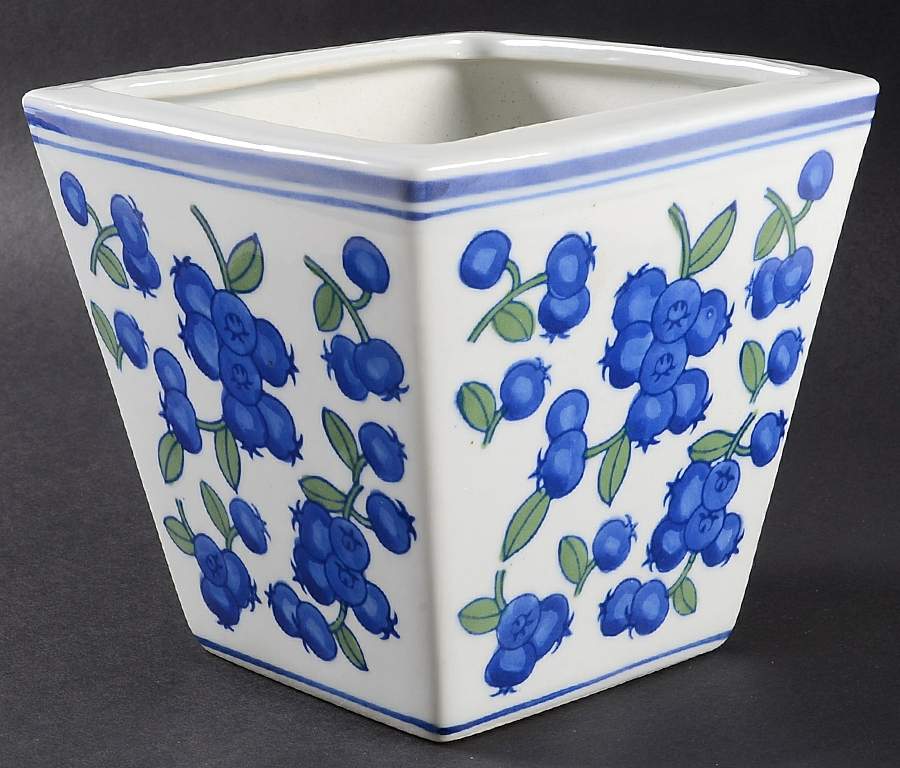 Blueberry 5" Planter by April Cornell-1