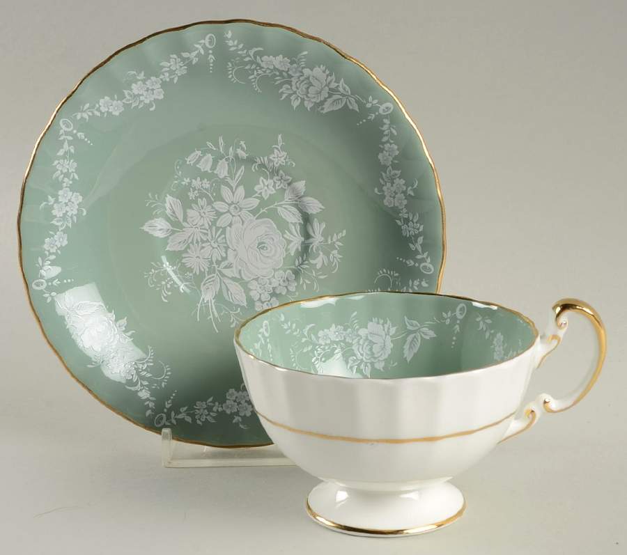 AYN163 Footed Cup & Saucer Set by John  Aynsley & Sons-1