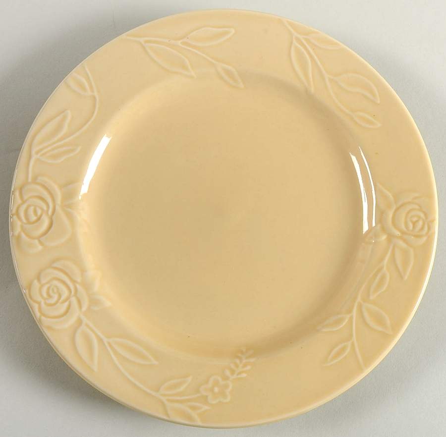 Rosemoor Yellow Salad Plate by Laura Ashley-1