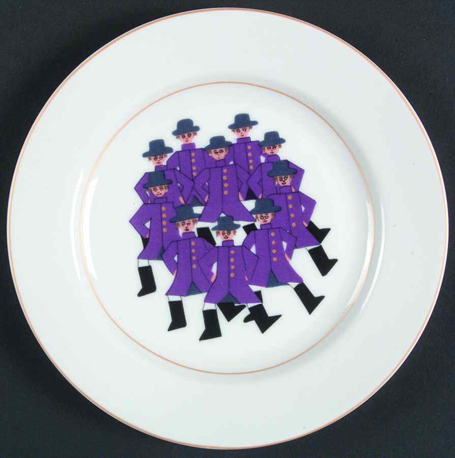 12 Days of Christmas Salad/Dessert Plate by American Atelier-1