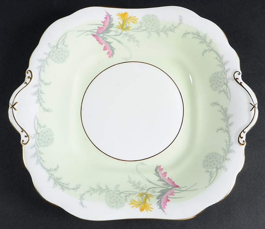 Wayside Square Handled Cake Plate by John  Aynsley & Sons-1