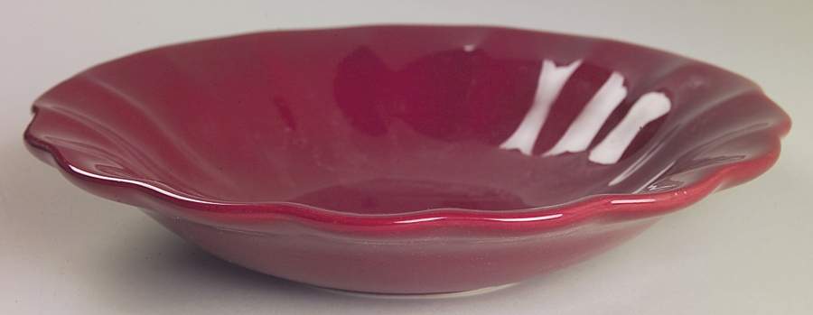 Athena Burgundy Rim Soup Bowl by American Atelier-1