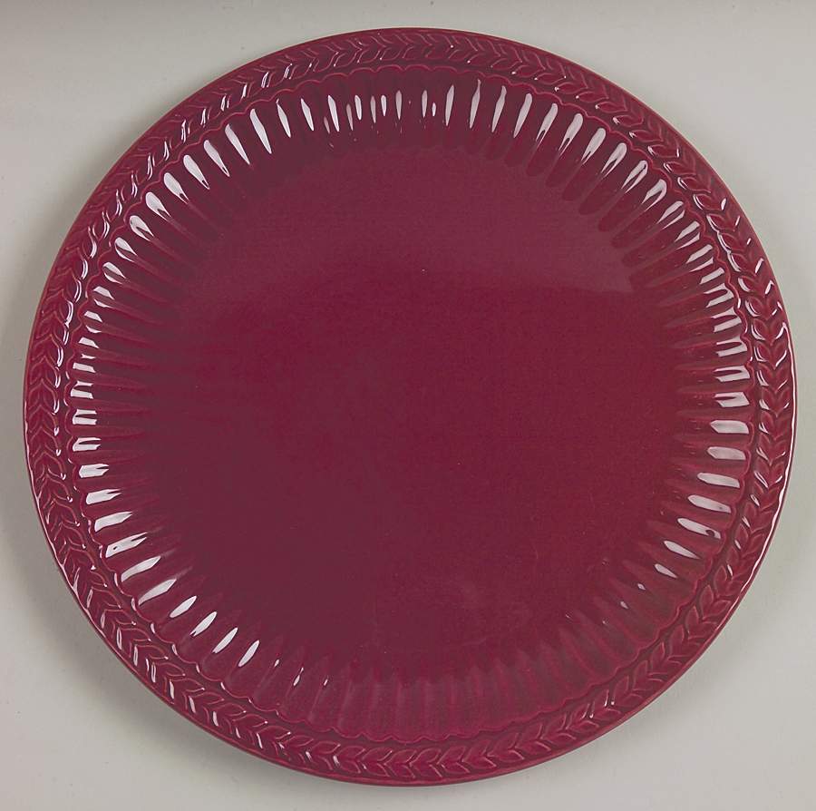 Athena Burgundy Dinner Plate by American Atelier-1