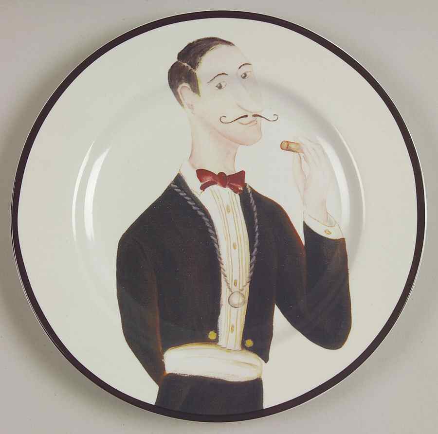 Wine Enthusiast Salad/Dessert Plate by American Atelier-1