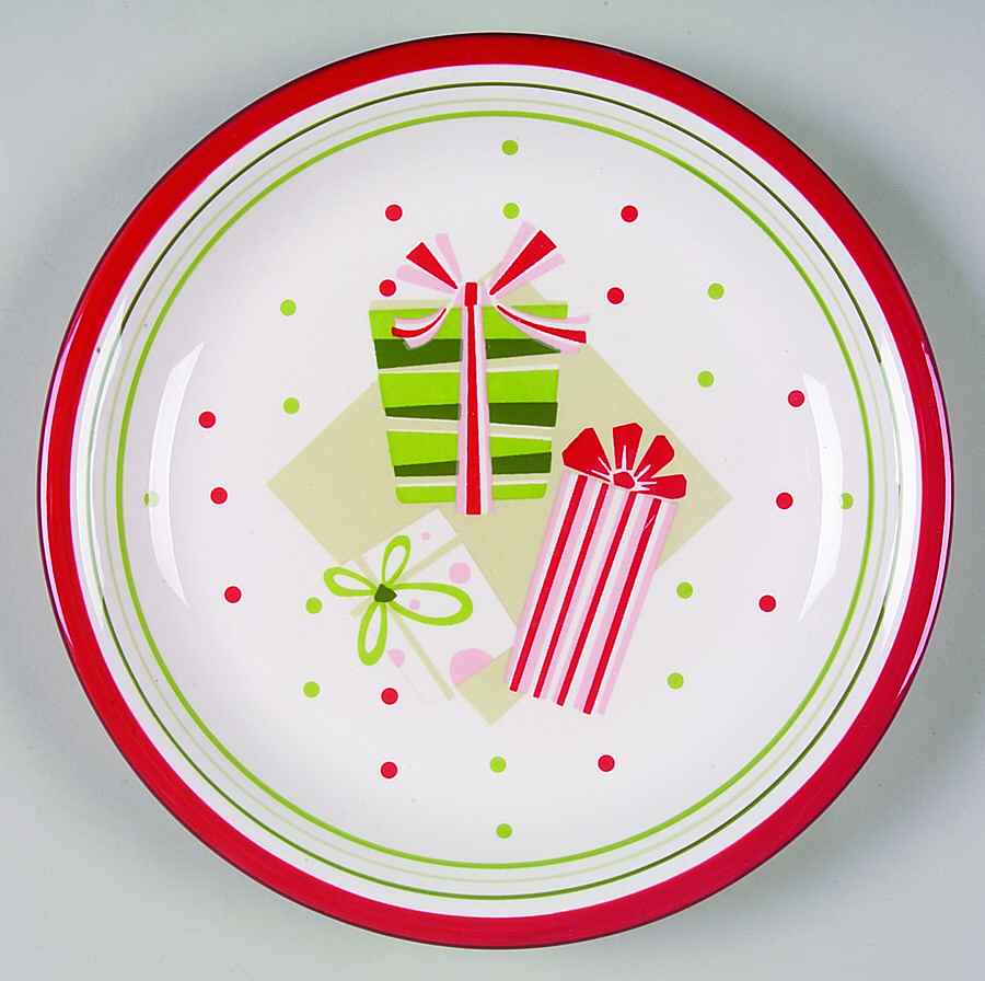 Happy Holidays Salad Plate by American Atelier-1