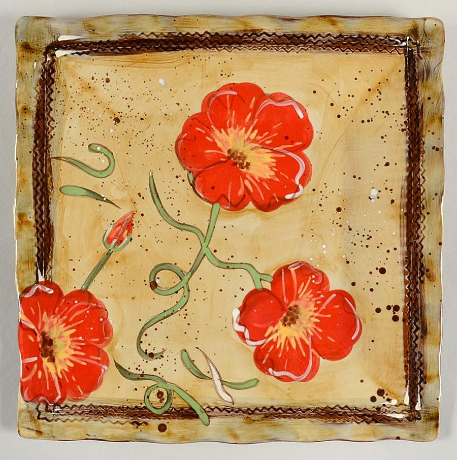 Fields of Provence 11" Square Serving Platter by Ambiance-1