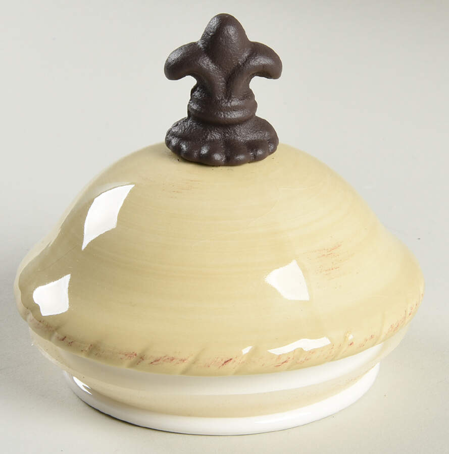 Tuscan Countryside Cream Lid for Small Canister by Artimino-1