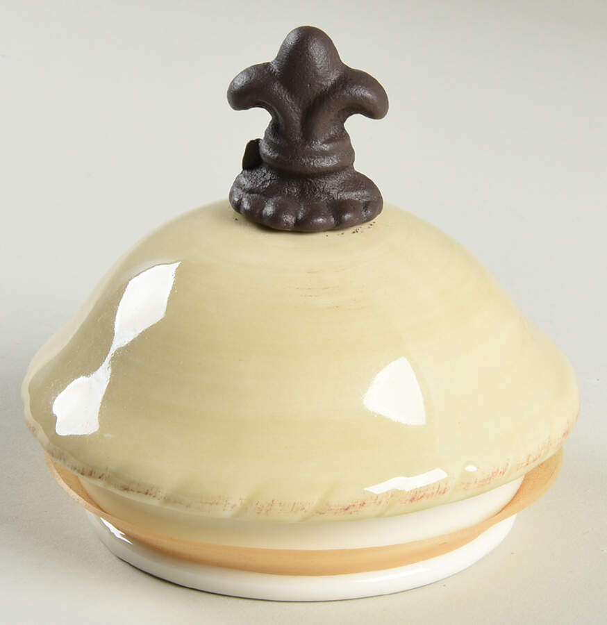 Tuscan Countryside Cream Lid for Medium Canister by Artimino-1