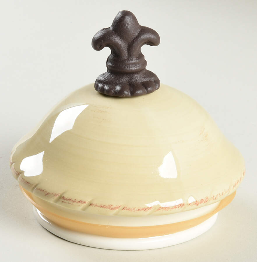 Tuscan Countryside Cream Lid for Large Canister by Artimino-1
