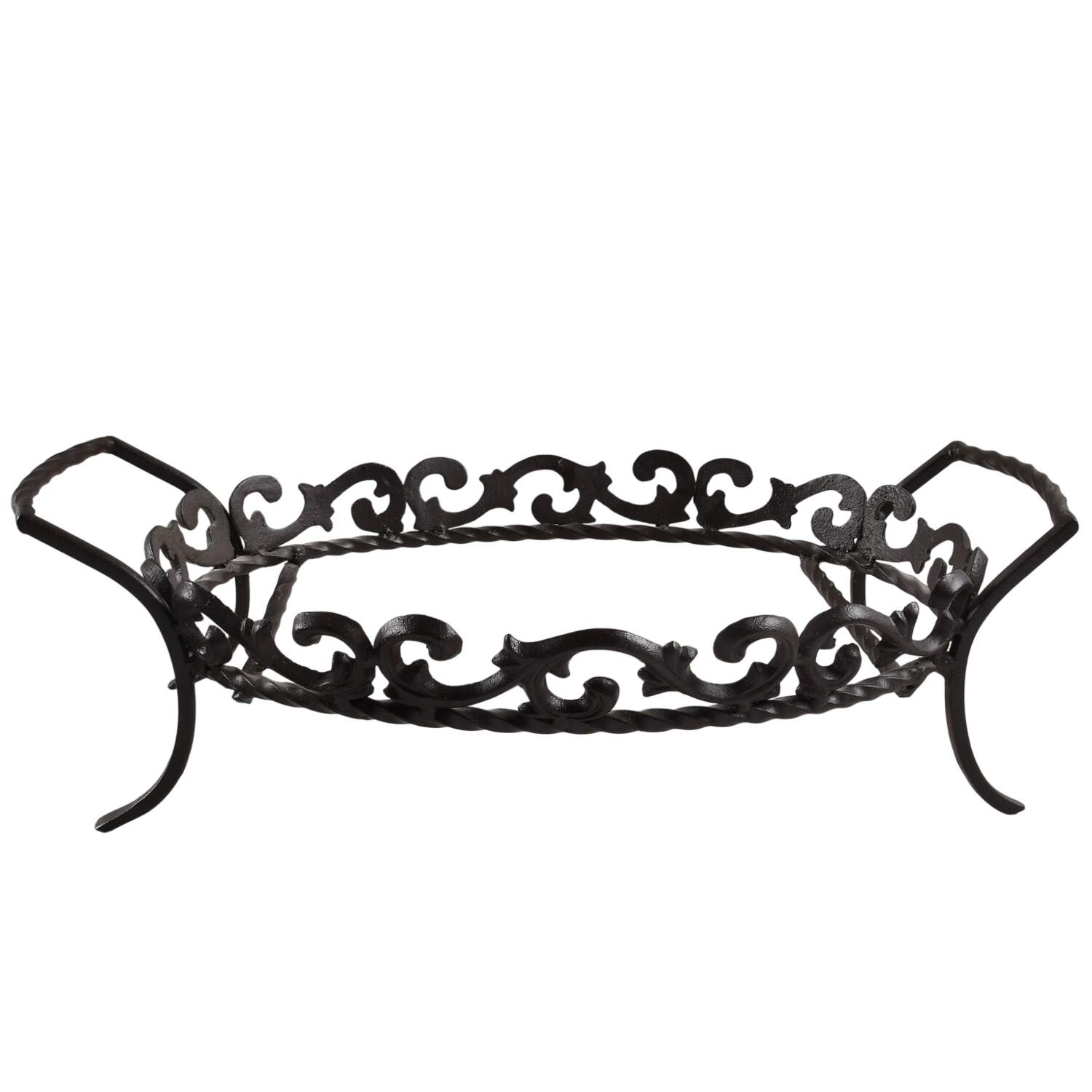 Tuscan Countryside Cream Metal Stand for 16" Oval Baker by Artimino-1