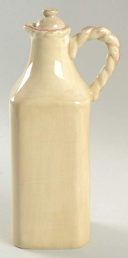 Tuscan Countryside Cream Oil Cruet and Stopper by Artimino-1