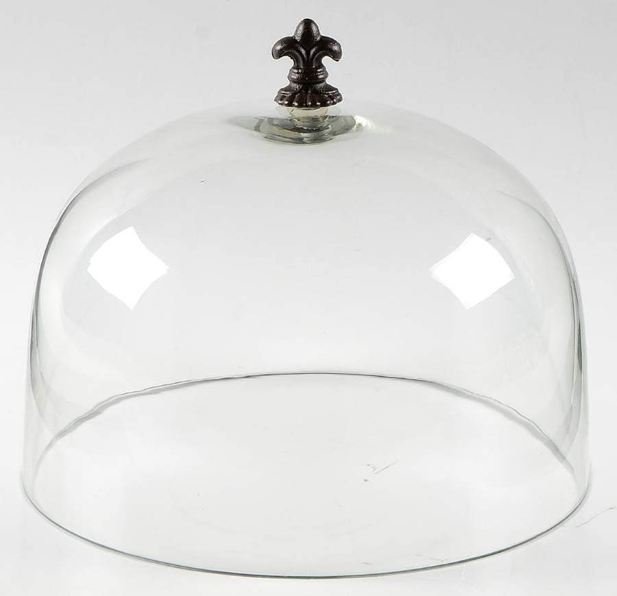 Tuscan Countryside Cream Glass Dome for Cake Plate by Artimino-1