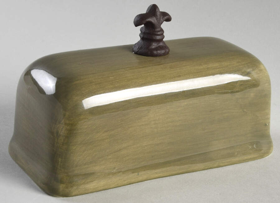 Tuscan Countryside Sage Green Lid for 1/4 Lb Butter by Artimino-1