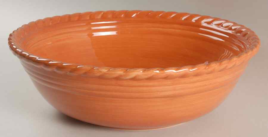 Tuscan Countryside Terra Cotta 12" Round Vegetable Bowl by Artimino-1