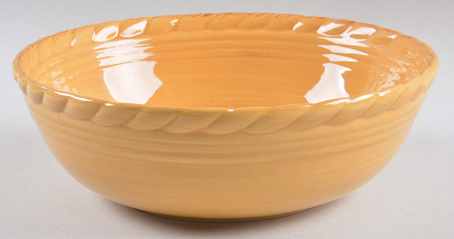Tuscan Countryside Yellow 9" Round Vegetable Bowl by Artimino-1