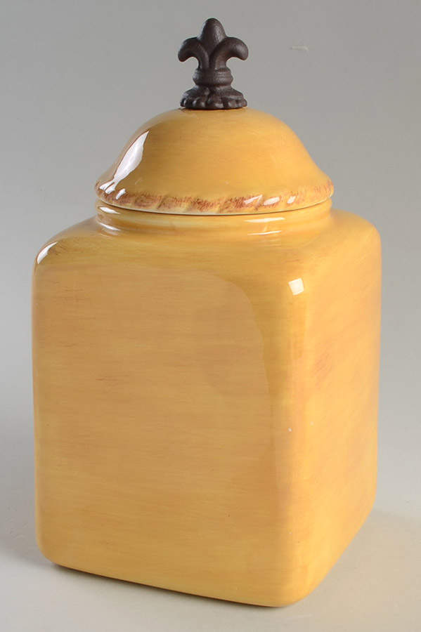 Tuscan Countryside Yellow Large Canister & Lid by Artimino-1