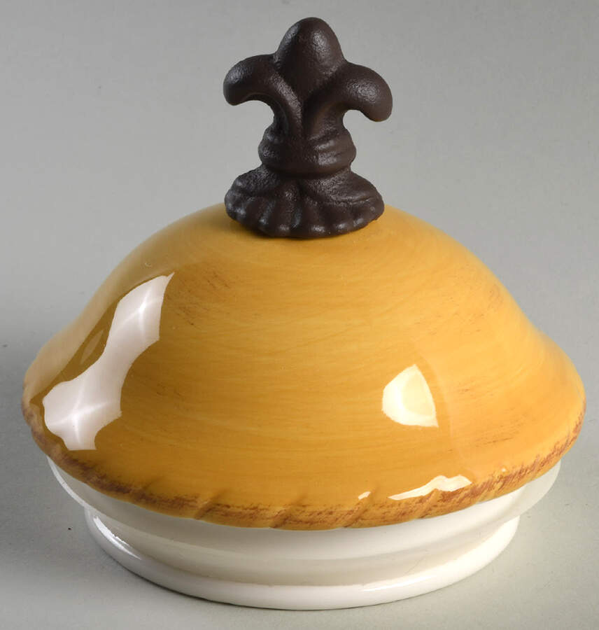 Tuscan Countryside Yellow Lid for Small Canister by Artimino-1