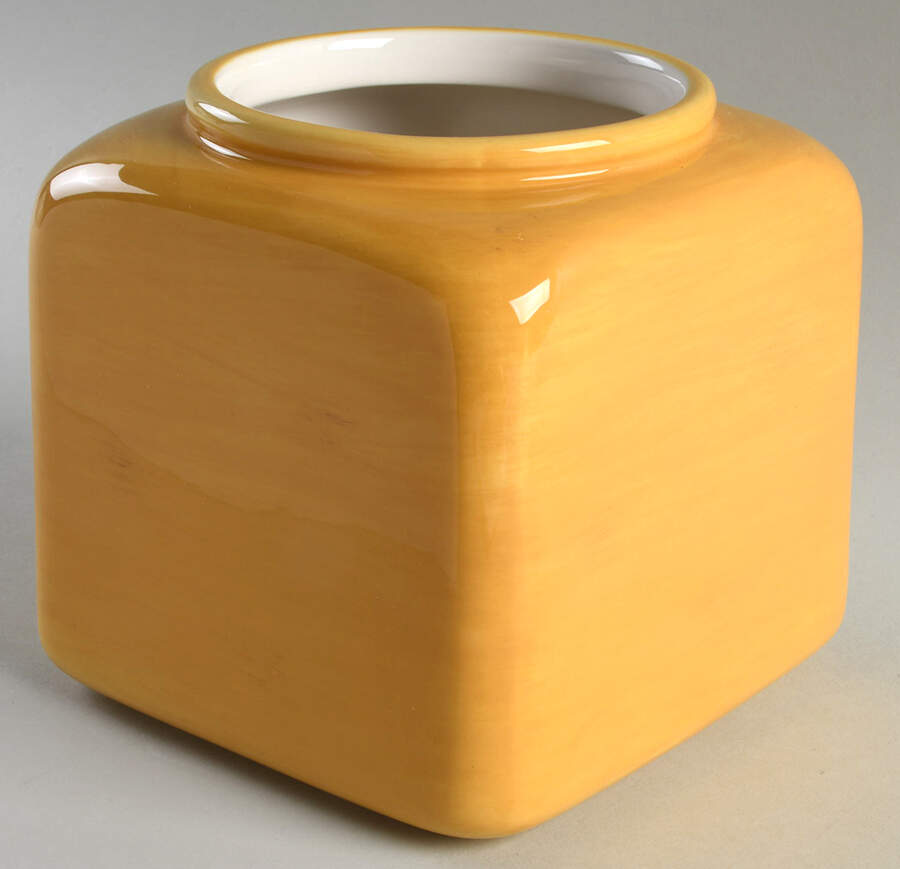 Tuscan Countryside Yellow Small Canister No Lid by Artimino-1