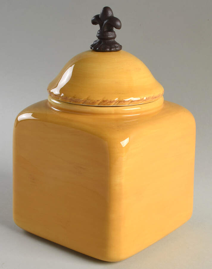 Tuscan Countryside Yellow Small Canister & Lid by Artimino-1