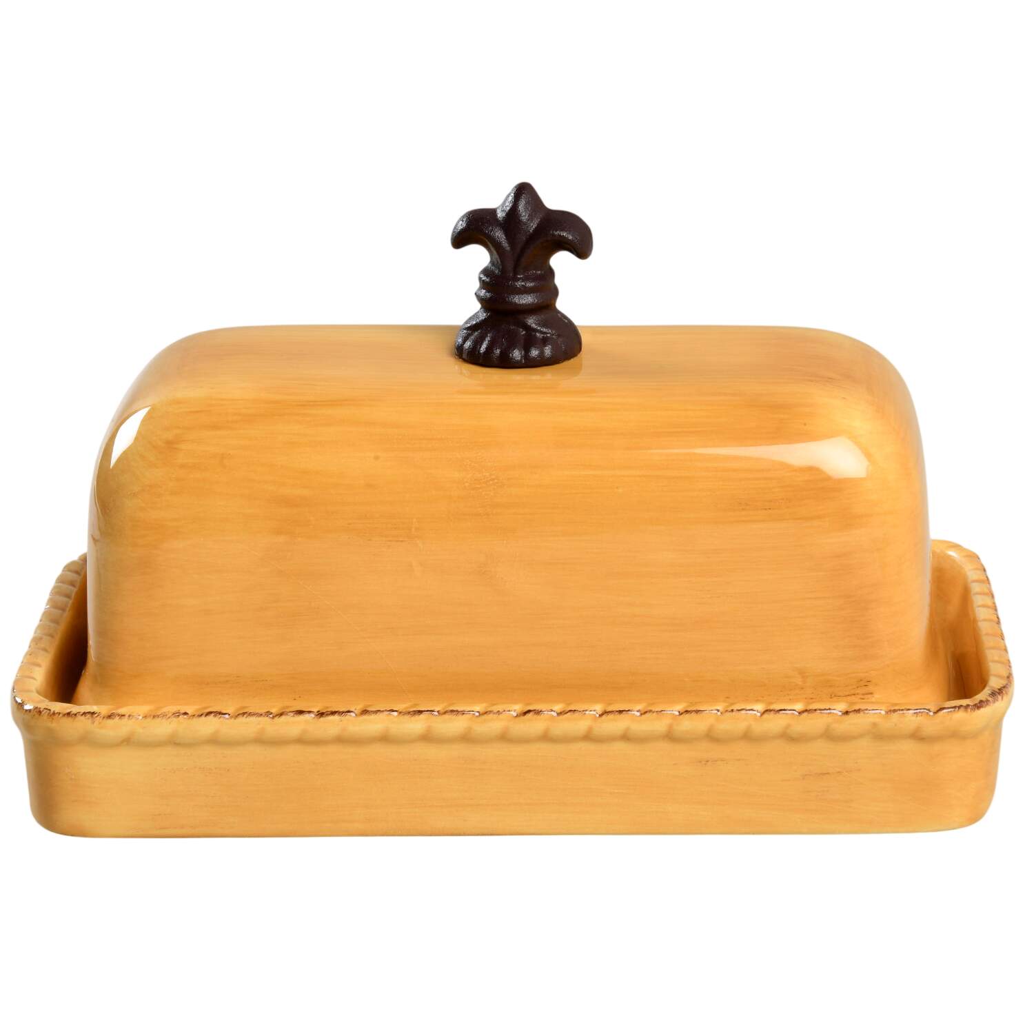 Tuscan Countryside Yellow 1/4 Lb Covered Butter by Artimino-1