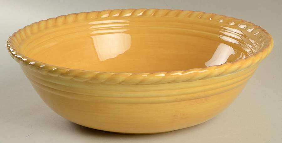 Tuscan Countryside Yellow 12" Round Vegetable Bowl by Artimino-1
