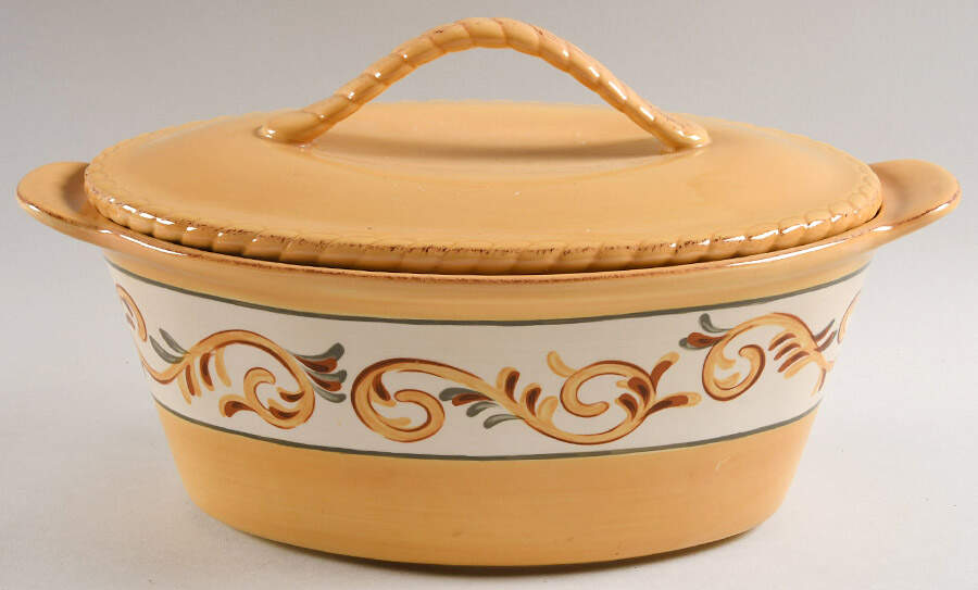 Sienna Oval Covered Vegetable by Artimino-1