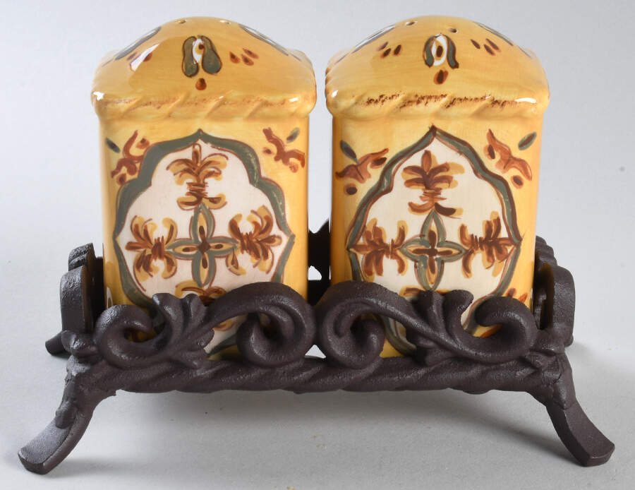 Sienna Salt & Pepper W/Metal Stand by Artimino-1