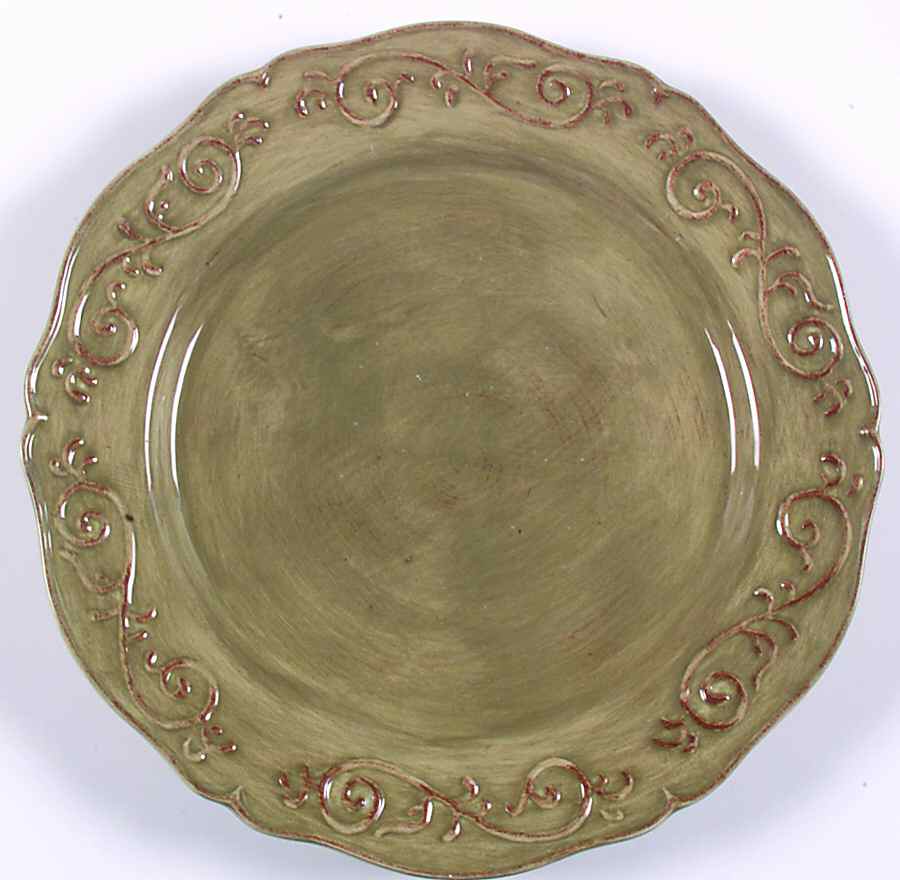 Baroque Sage Dinner Plate by Artimino-1